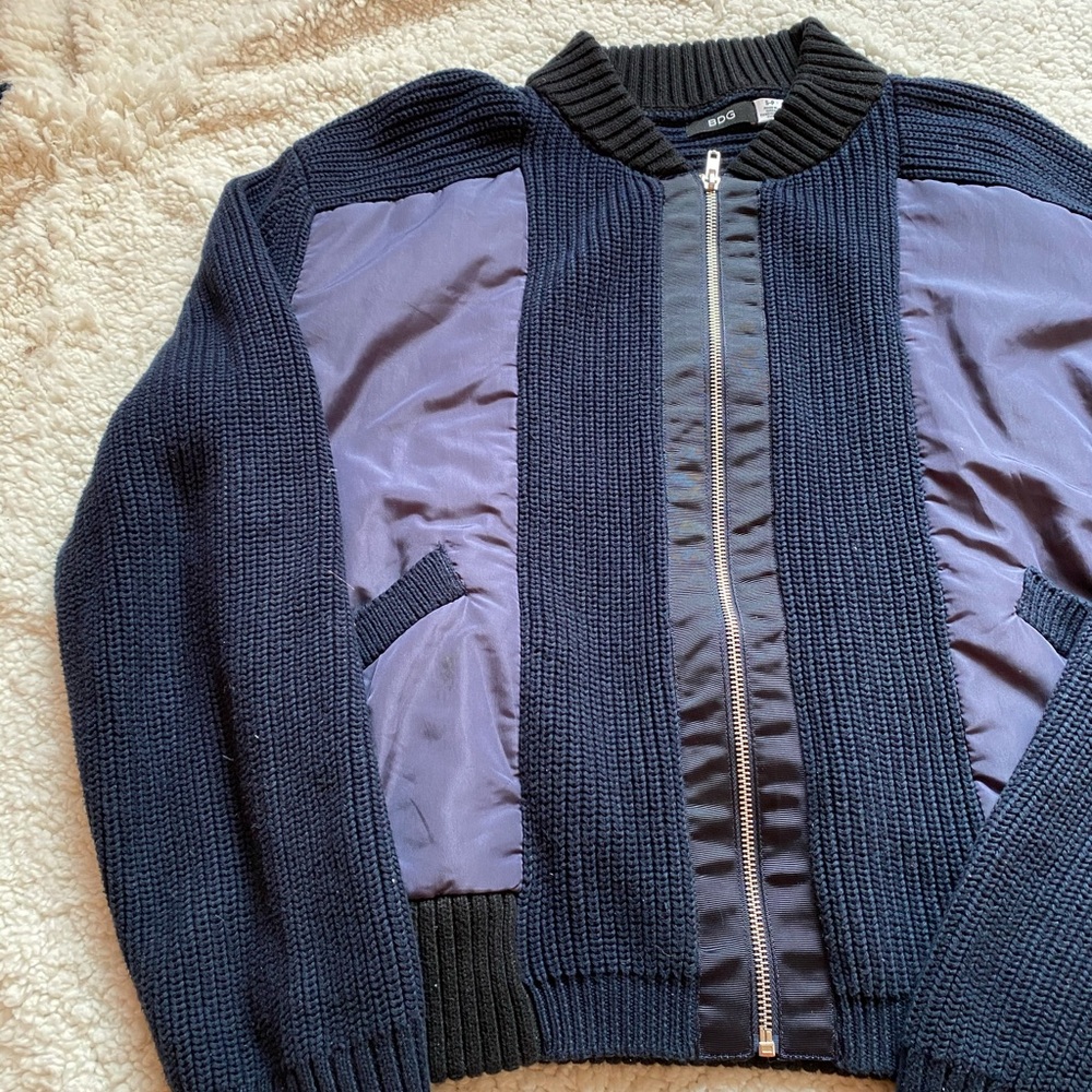 BDG Shiny Sweater Jacket